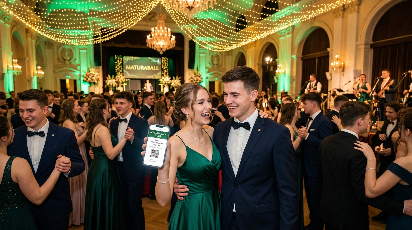Festlicher Maturaball in Österreich mit digitalem Ticketverkauf via ticket4you